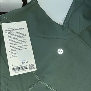 Lululemon Align High-Rise Crop Leggings 23” in Matcha Green